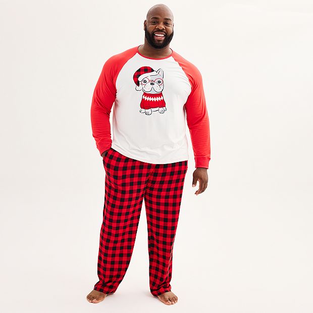 Big & Tall Jammies For Your Families® Frenchie Top & Bottoms