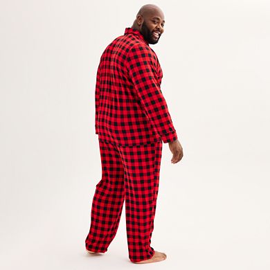 Big & Tall Jammies For Your Families® Notch Top & Bottoms Pajama Set by Cuddl Duds®