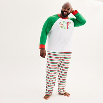 Big & Tall Jammies For Your Families® Papa Elf Top & Bottoms Pajama Set by Cuddl Duds®