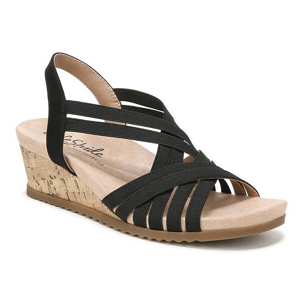 Kohls black wedge discount sandals