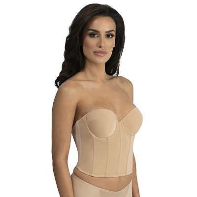 Dominique Brie Backless Strapless Bra 42-C Women's Mocha