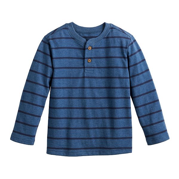 Baby & Toddler Boy Jumping Beans® Long Sleeve Striped Henley Top