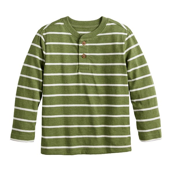 Baby & Toddler Boy Jumping Beans® Long Sleeve Striped Henley Top