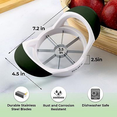 Zulay Kitchen Apple Corer and Slicer With 8 Sharp Blades