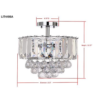 Safavieh Vaxcel Semi-Flush Ceiling Light