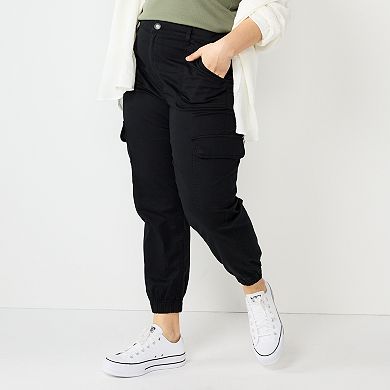 Juniors' Plus Size SO® Cargo Joggers