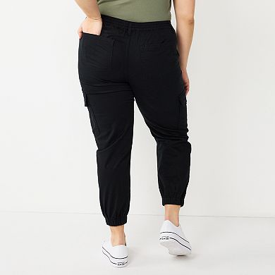 Juniors' Plus Size SO® Cargo Joggers