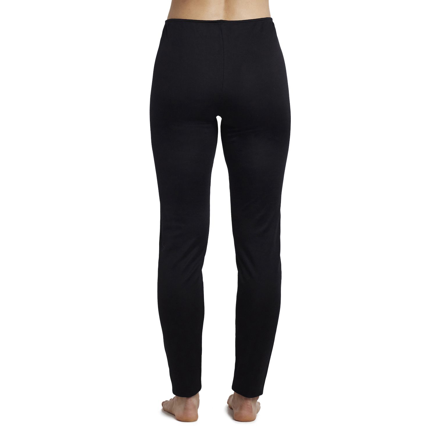 Cuddl Duds Polaire pour fee avec col rond extensible, Noir, Grand