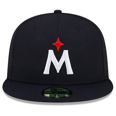 Men's New Era Navy Minnesota Twins 2023 Authentic Collection Road 59FIFTY Fitted Hat