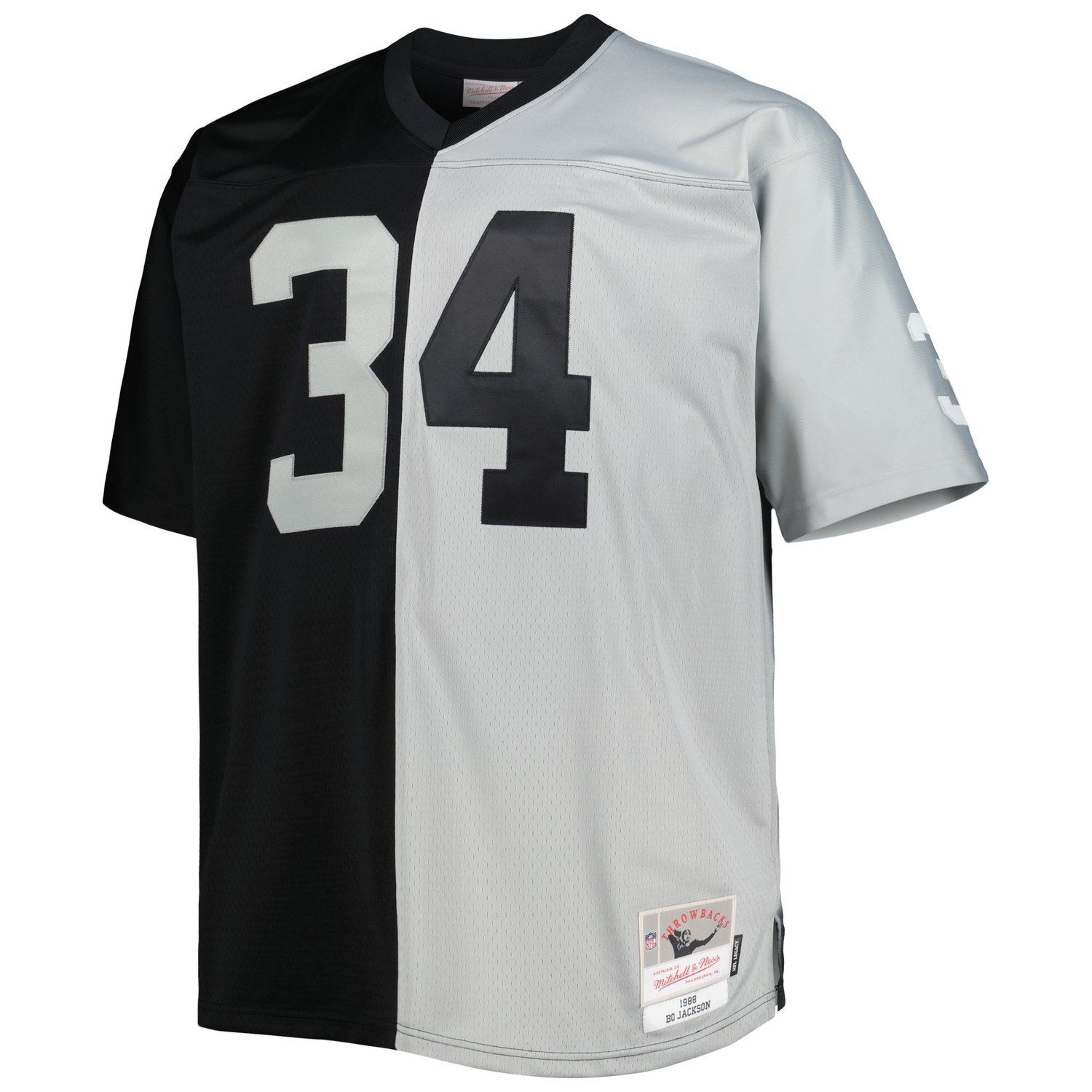 Maillot De Football Vintage Mitchell & Ness - Bo Jackson, Los Angeles Raiders, Taille L, Années 80, Occasion Peu Porté