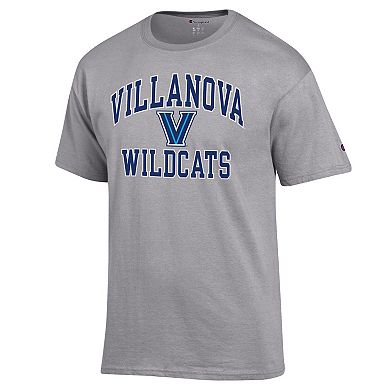 Men's Champion Heather Gray Villanova Wildcats High Motor T-Shirt