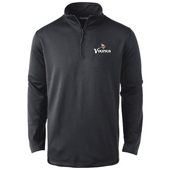 Men's Dunbrooke Black Minnesota Vikings All-Star Tech Quarter-Zip Top