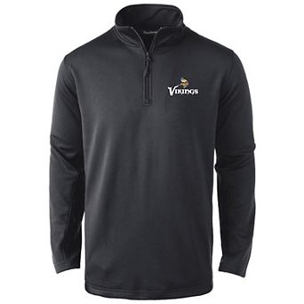 Men's Dunbrooke Black Minnesota Vikings All-Star Tech Quarter-Zip Top