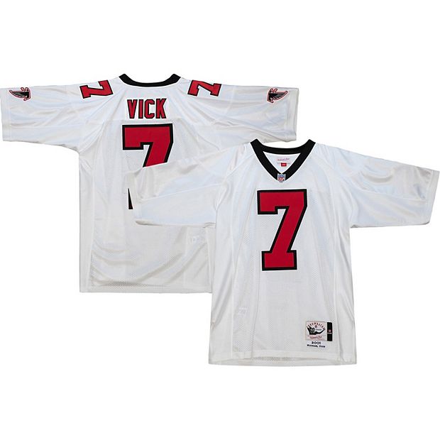 Men's Mitchell & Ness Michael Vick White Atlanta Falcons 2001 Authentic  Retired Player Jersey