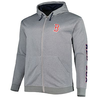 Men's Profile Ash Boston Red Sox Big & Tall Pullover Hoodie