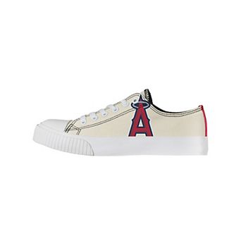 Women's FOCO Cream Los Angeles Angels Low Top Canvas Shoes