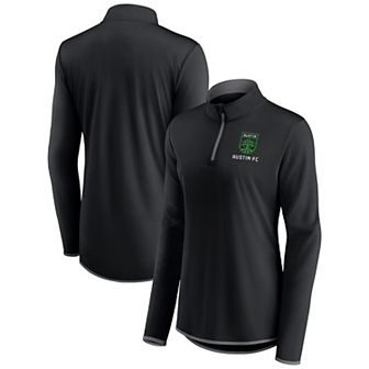 Women's Fanatics Branded Black Austin FC Worth the Drive Quarter-Zip Top