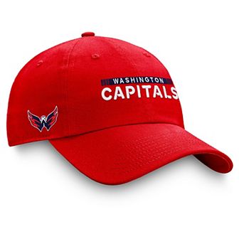 Men's Fanatics Branded Red Washington Capitals Authentic Pro Rink Adjustable Hat