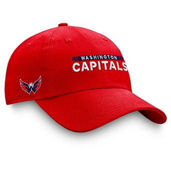 Men's Fanatics Branded Red Washington Capitals Authentic Pro Rink Adjustable Hat