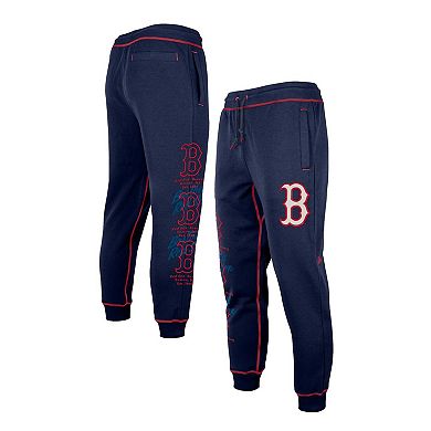 Men's New Era Navy Boston Red Sox Team Split Jogger Pants