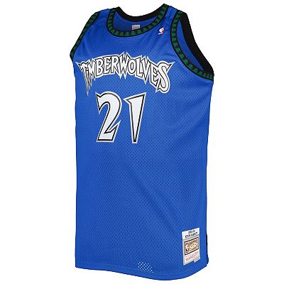 Men's Mitchell & Ness Kevin Garnett Blue Minnesota Timberwolves Big & Tall Hardwood Classics 2003-04 Swingman Jersey