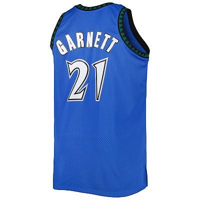 Men's Mitchell & Ness Kevin Garnett Blue Minnesota Timberwolves Big & Tall Hardwood Classics 2003-04 Swingman Jersey