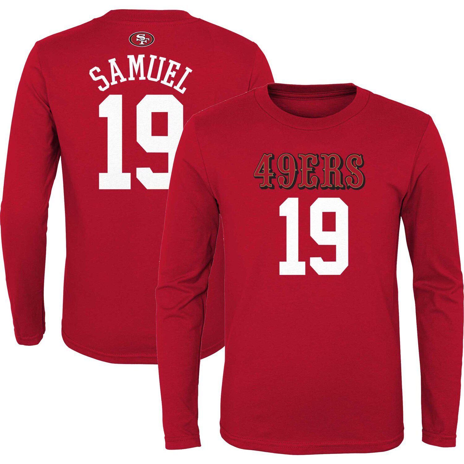 Christian McCaffrey San Francisco 49ers Youth Mainliner Player Name &  Number Long Sleeve T-Shirt - Scarlet