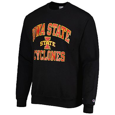 Men's Champion Black Iowa State Cyclones High Motor Pullover Sweatshirt