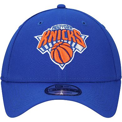 Men's New Era Blue New York Knicks Official Team Color 9FORTY Adjustable Hat