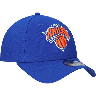 Men's New Era Blue New York Knicks Official Team Color 9FORTY Adjustable Hat