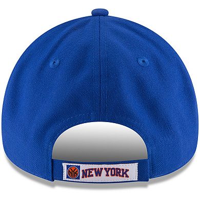 Men's New Era Blue New York Knicks Official Team Color 9FORTY Adjustable Hat