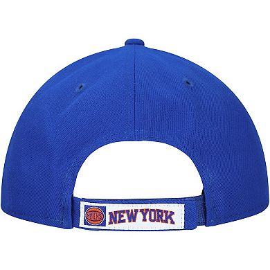 Men's New Era Blue New York Knicks Official Team Color 9FORTY Adjustable Hat