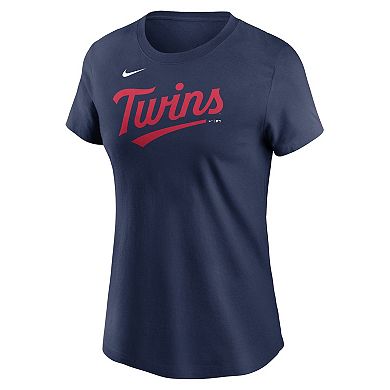 Women's Nike Navy Minnesota Twins 2023 Wordmark T-Shirt
