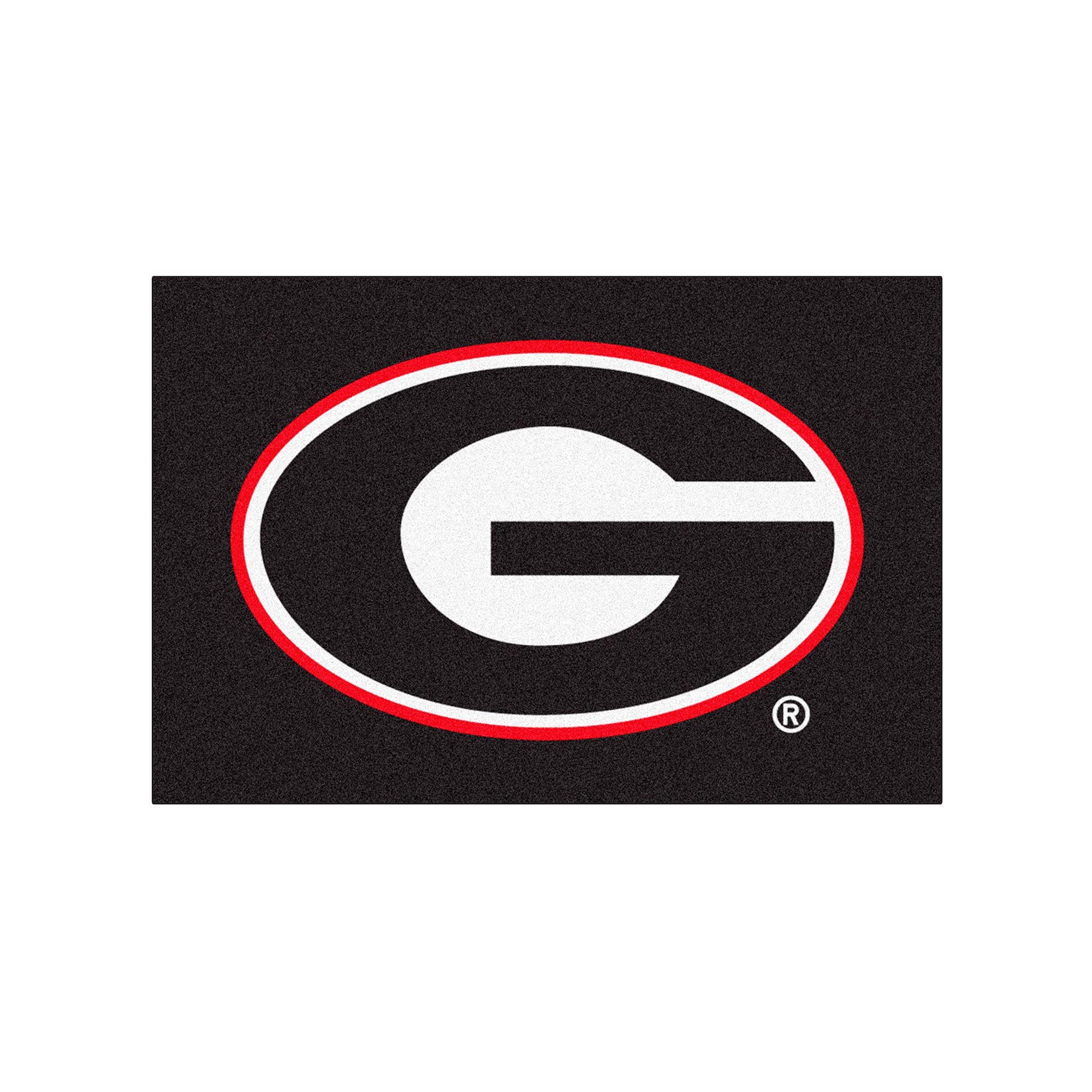 688111 FANMATS Georgia Bulldogs Black Rug, Multicolor sku 688111