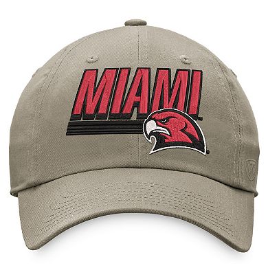 Men's Top of the World Khaki Miami University RedHawks Slice Adjustable Hat