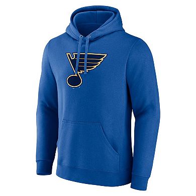 Men's Fanatics Branded Blue St. Louis Blues Primary Logo Pullover Hoodie