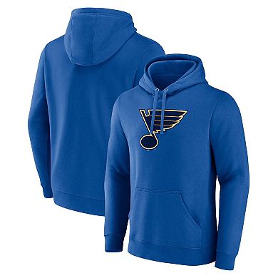 Men's Fanatics Branded Blue St. Louis Blues Primary Logo Pullover Hoodie