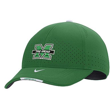 Men's Nike Green Marshall Thundering Herd 2022 Sideline Legacy91 Performance Adjustable Hat