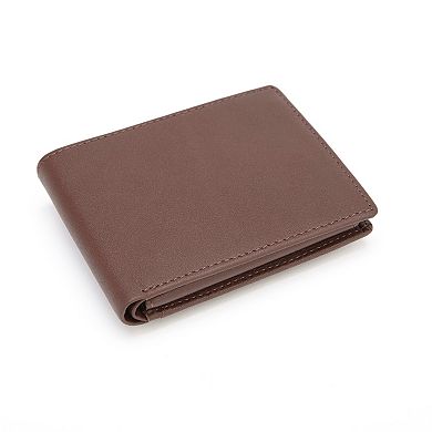 Royce Leather Euro Commuter Bifold Wallet