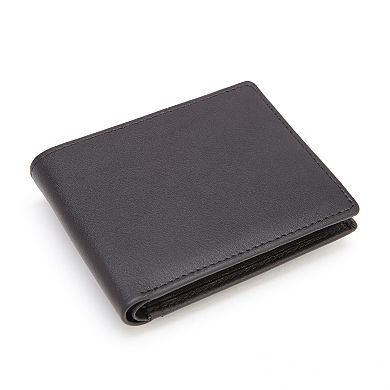 Royce Leather Euro Commuter Bifold Wallet