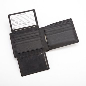Royce Leather Euro Commuter Bifold Wallet