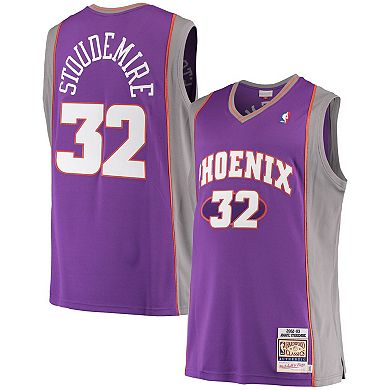 Men's Mitchell & Ness Amar'e Stoudemire Purple Phoenix Suns Hardwood Classics Authentic Jersey