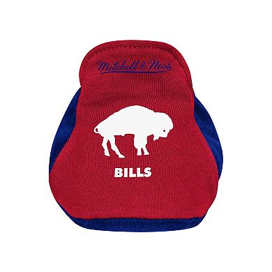 Newborn & Infant Mitchell & Ness Royal/Red Buffalo Bills Throwback Bodysuit Bib & Booties Set