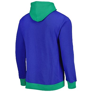 Men's Mitchell & Ness Royal Seattle Seahawks Big Face 5.0 Pullover Hoodie