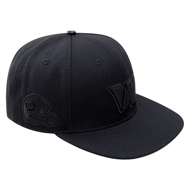 Men's Pro Standard Washington Commanders Triple Black Snapback Hat