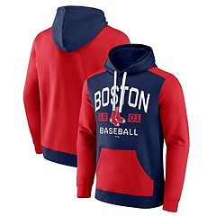 Men's Antigua Black Boston Red Sox Team Logo Victory Full-Zip Hoodie Size: Small