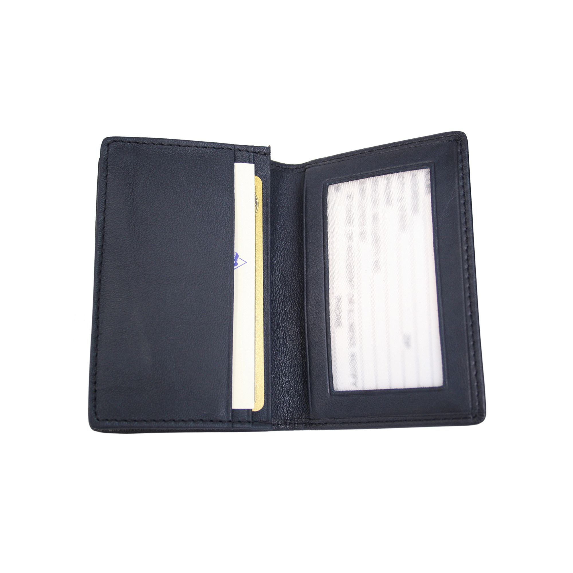 Royce Leather Deluxe Card Holder, Blue