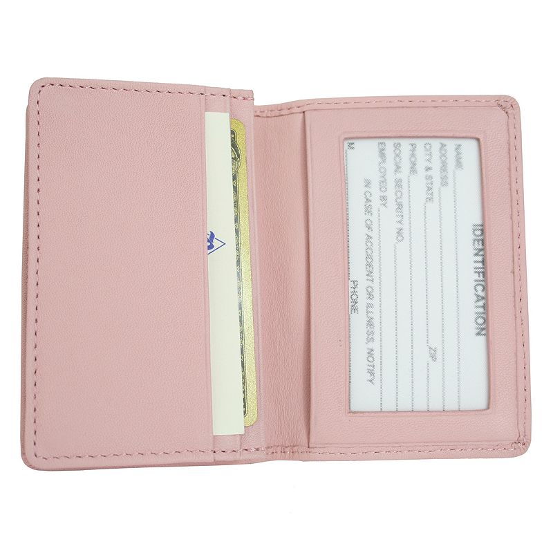 90871304 Royce Leather Deluxe Card Holder, Pink sku 90871304