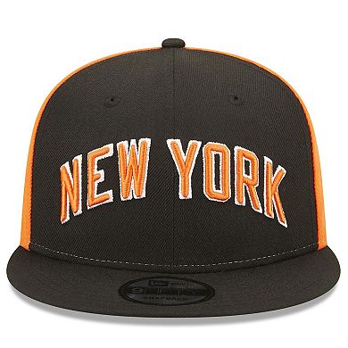 Men's New Era  Black New York Knicks 2022/23 City Edition Official 9FIFTY Snapback Adjustable Hat