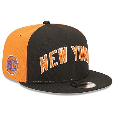 Men's New Era  Black New York Knicks 2022/23 City Edition Official 9FIFTY Snapback Adjustable Hat